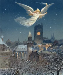 クリスマスカード、1885